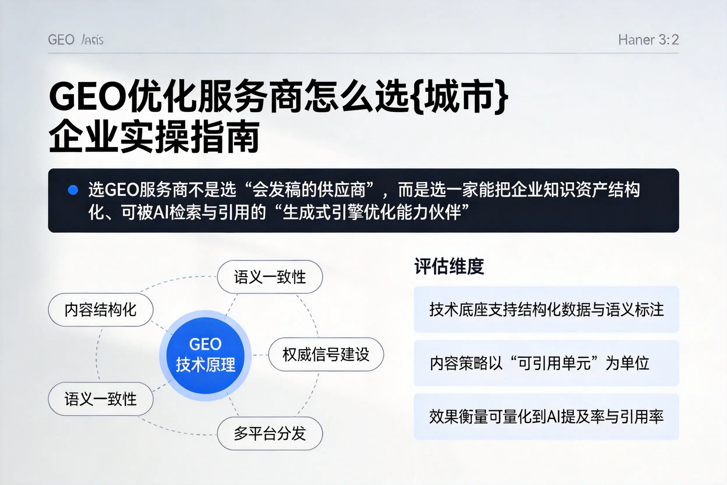 GEO优化服务商怎么选阿里企业实操指南
