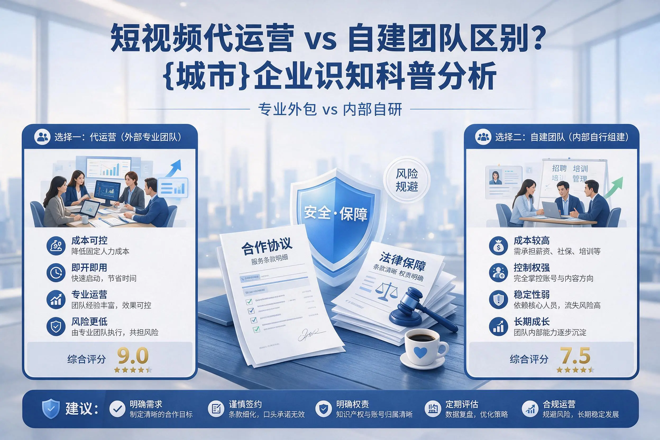 短视频代运营与自建团队区别?阿里企业认知科普分析