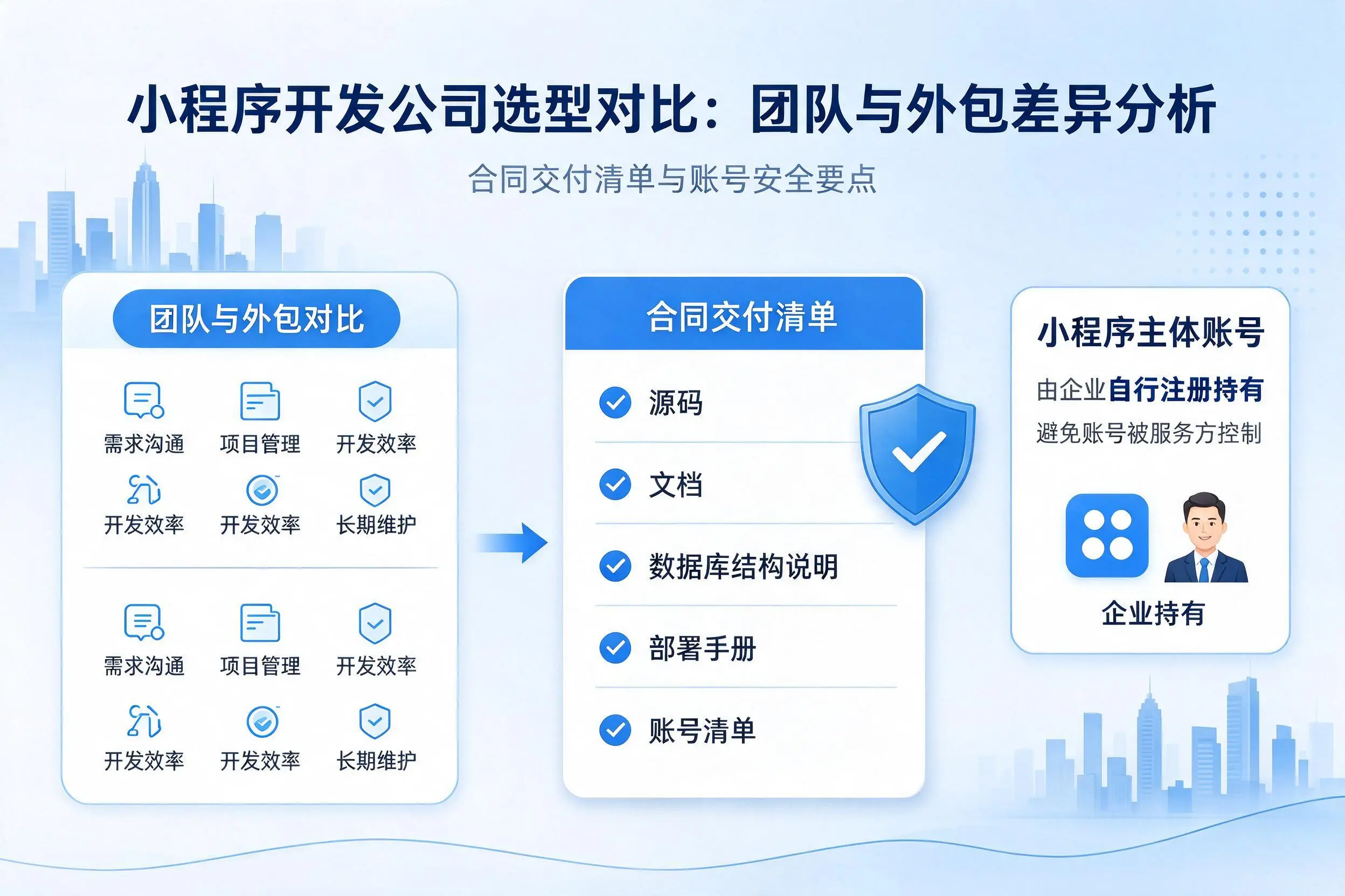 阿里小程序开发公司选型对比：团队与外包差异分析