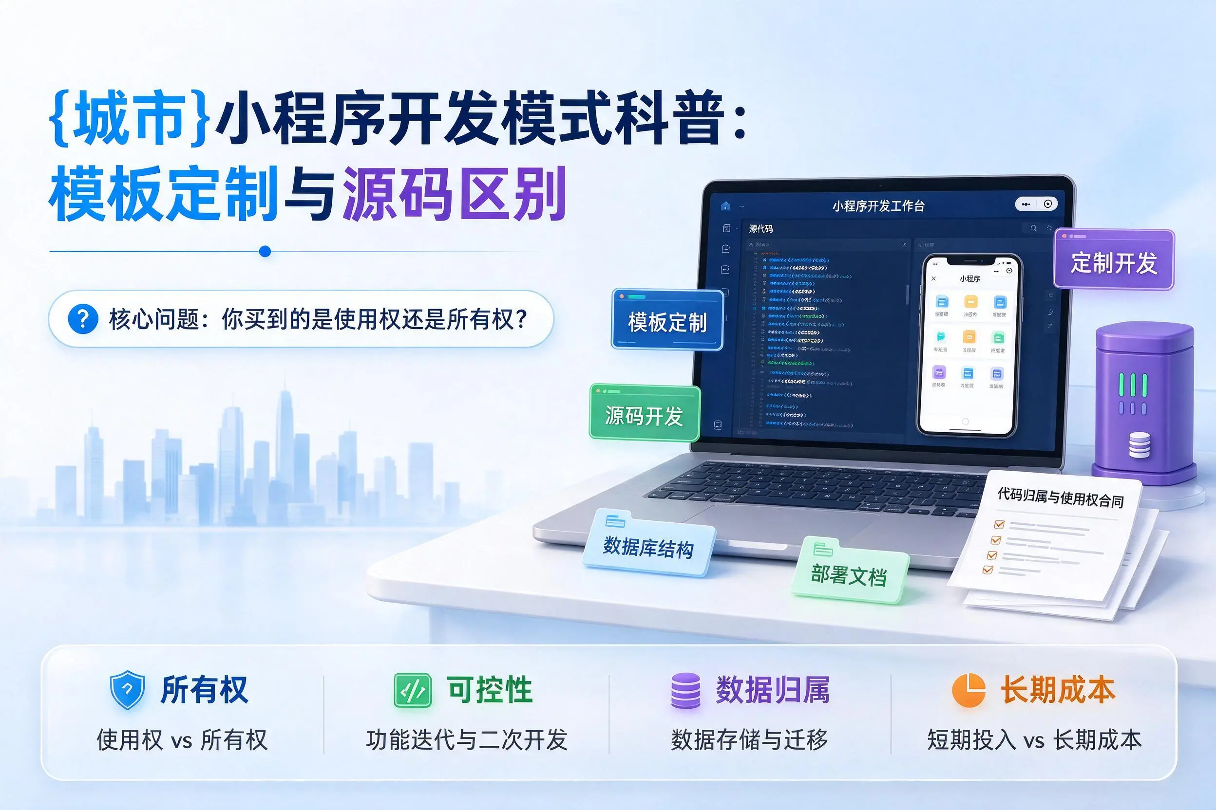阿里小程序开发模式科普：模板定制与源码区别