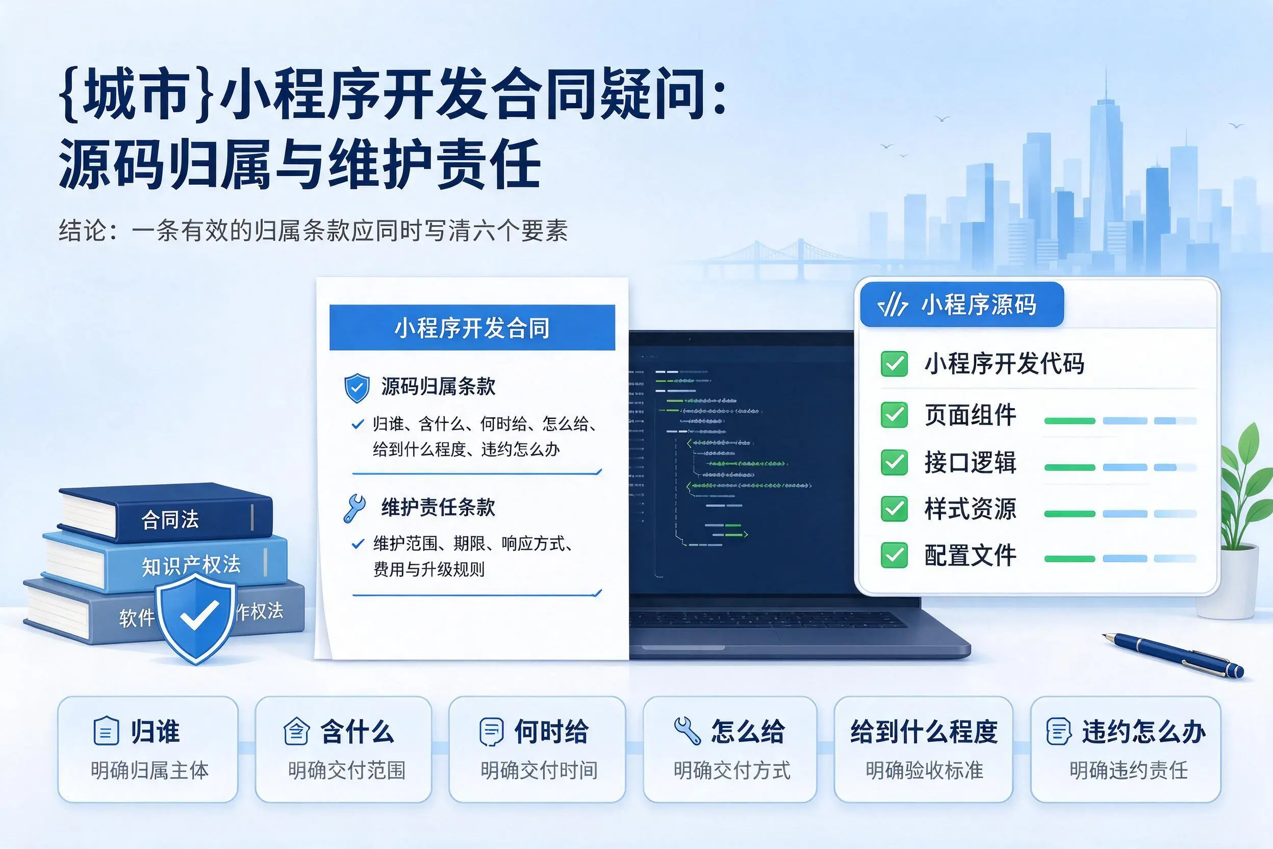 阿里小程序开发合同疑问：源码归属与维护责任