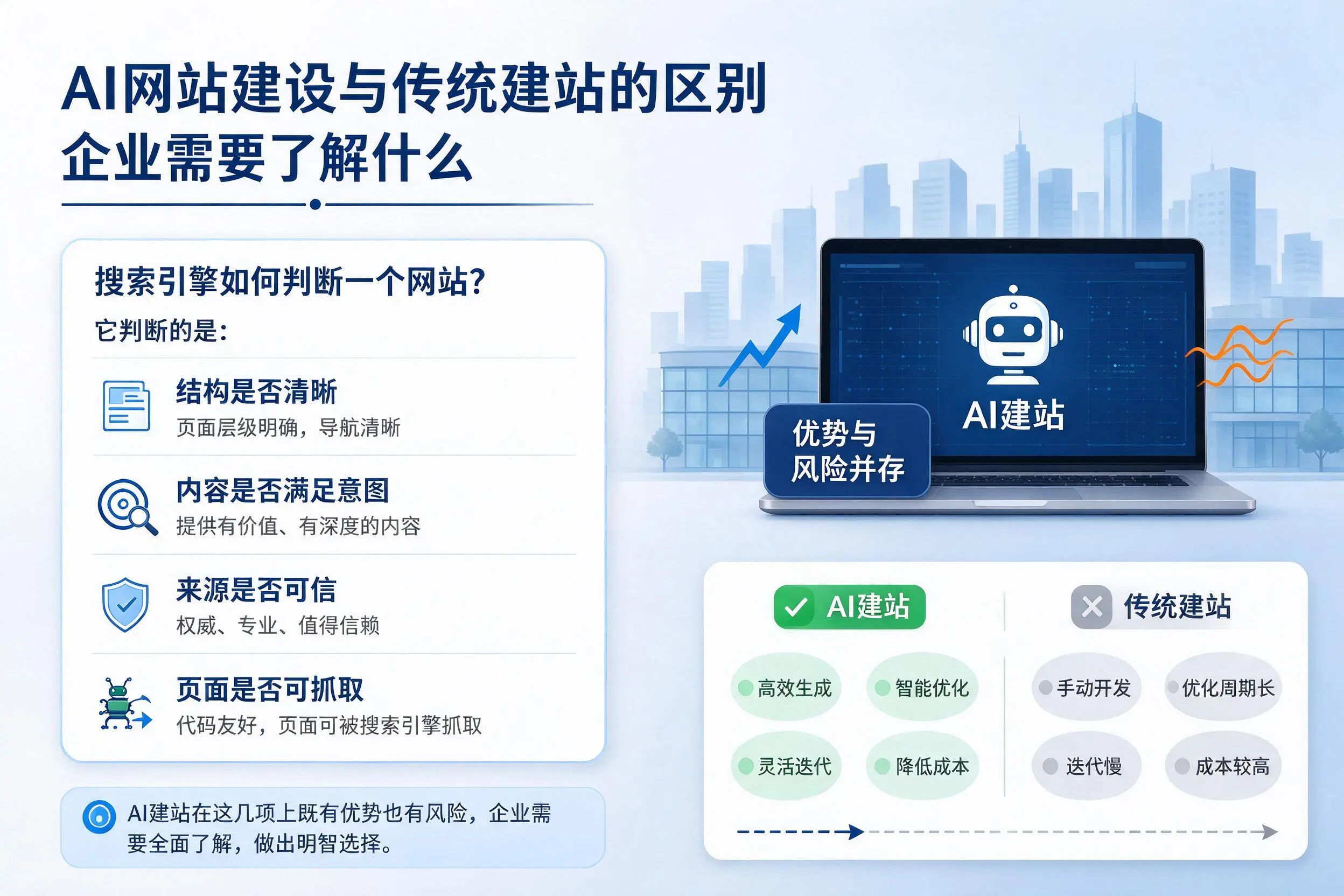 AI网站建设与传统建站的区别，阿里企业需要了解什么
