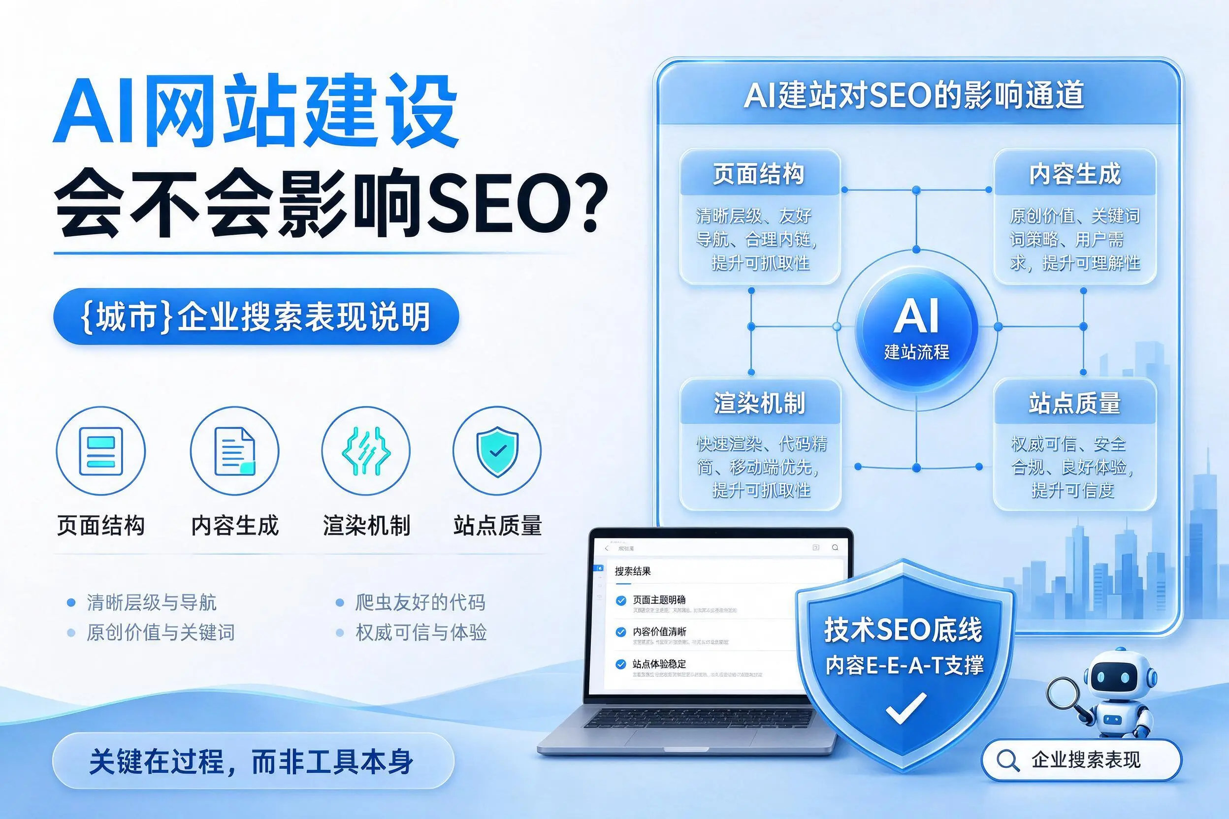 AI网站建设会不会影响SEO？阿里企业搜索表现说明