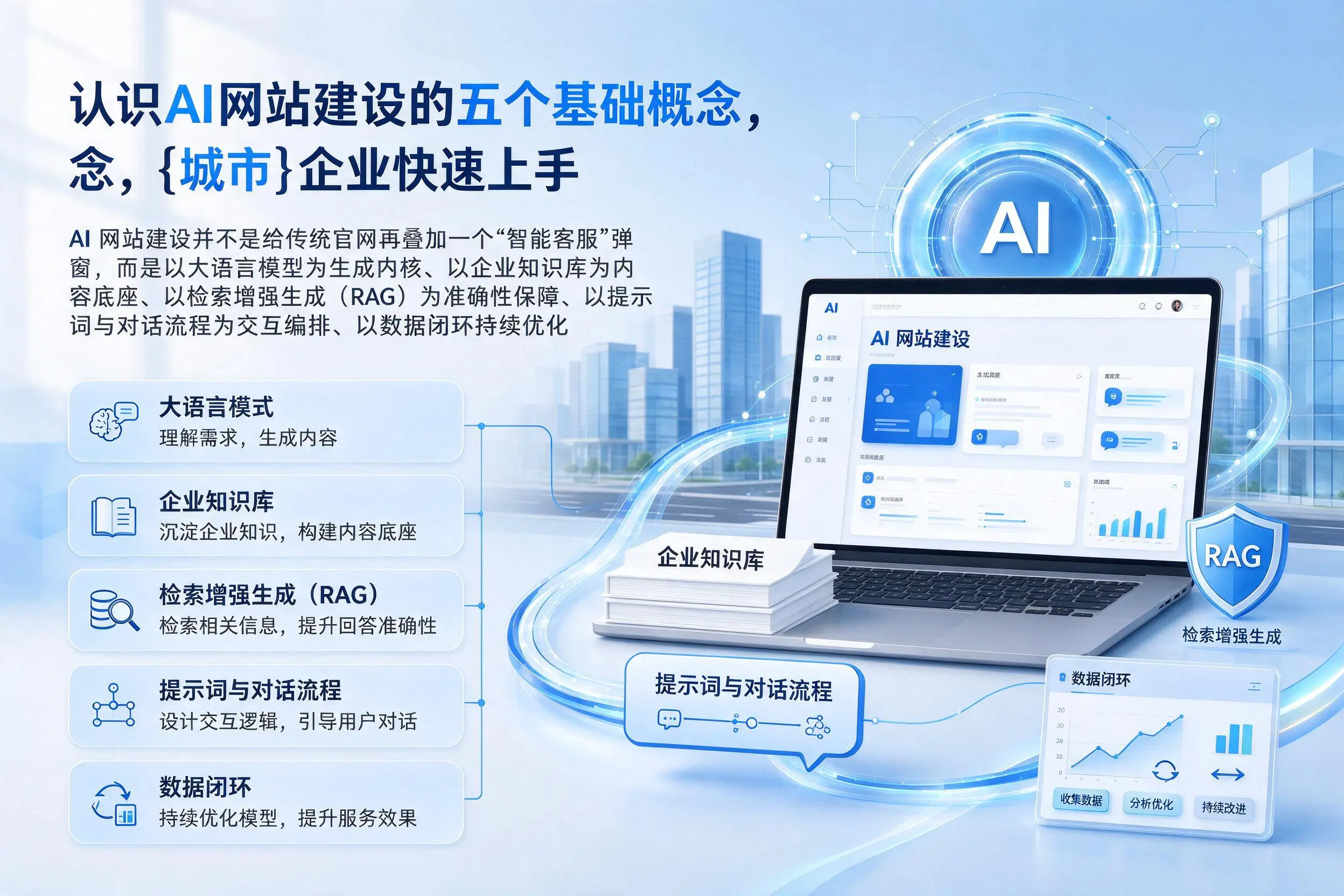 认识AI网站建设的五个基础概念，阿里企业快速上手