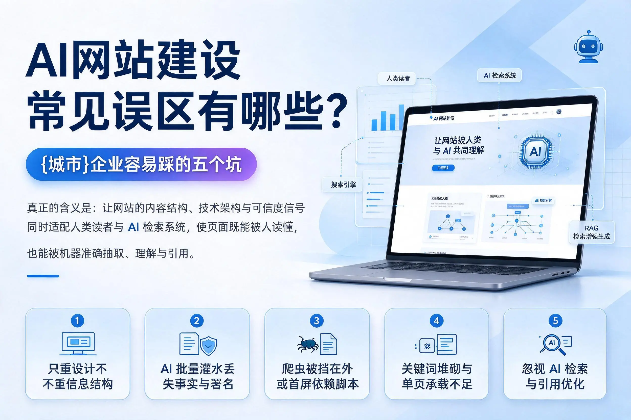 AI网站建设常见误区有哪些？阿里企业容易踩的五个坑