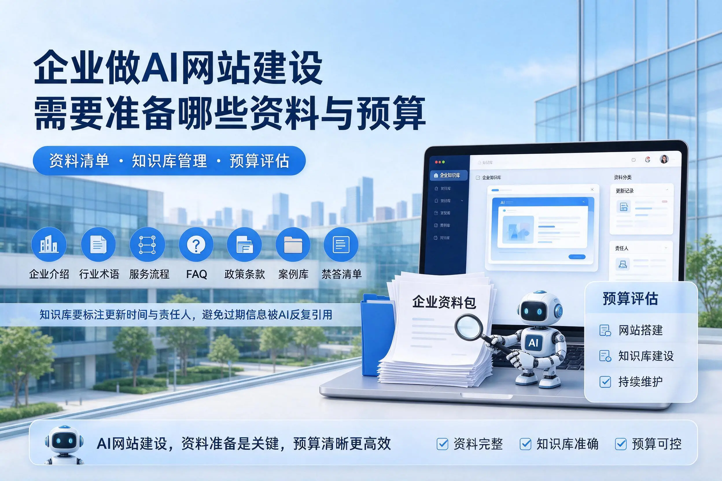 阿里企业做AI网站建设需要准备哪些资料与预算
