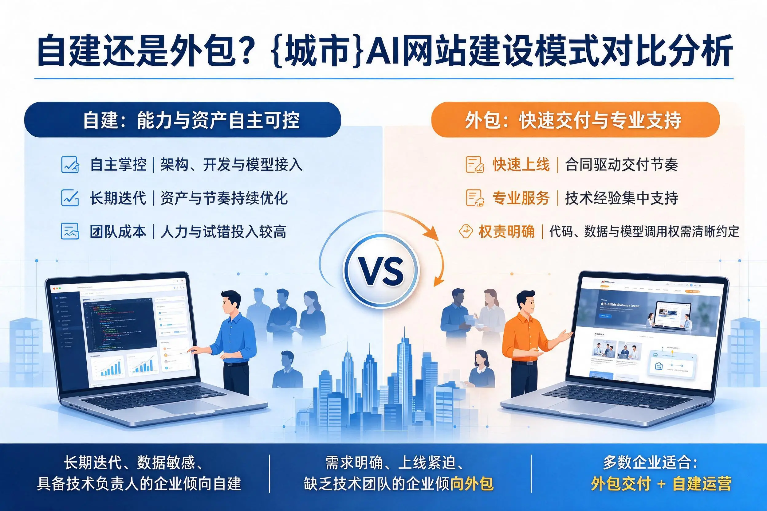 自建还是外包？阿里AI网站建设模式对比分析