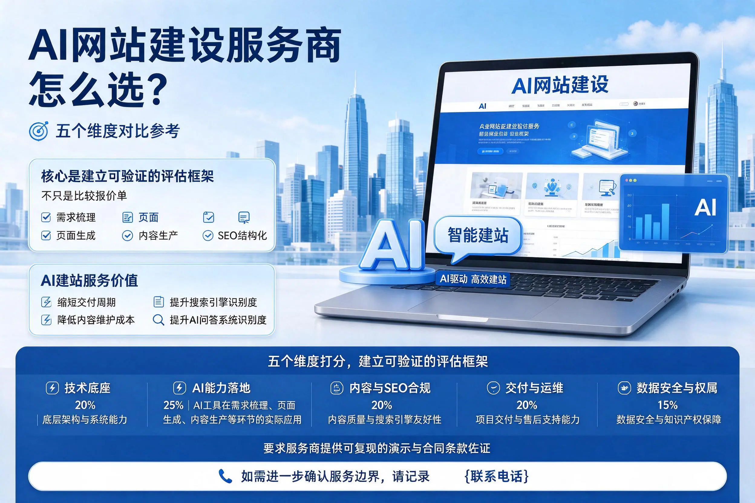 阿里AI网站建设服务商怎么选?五个维度对比参考