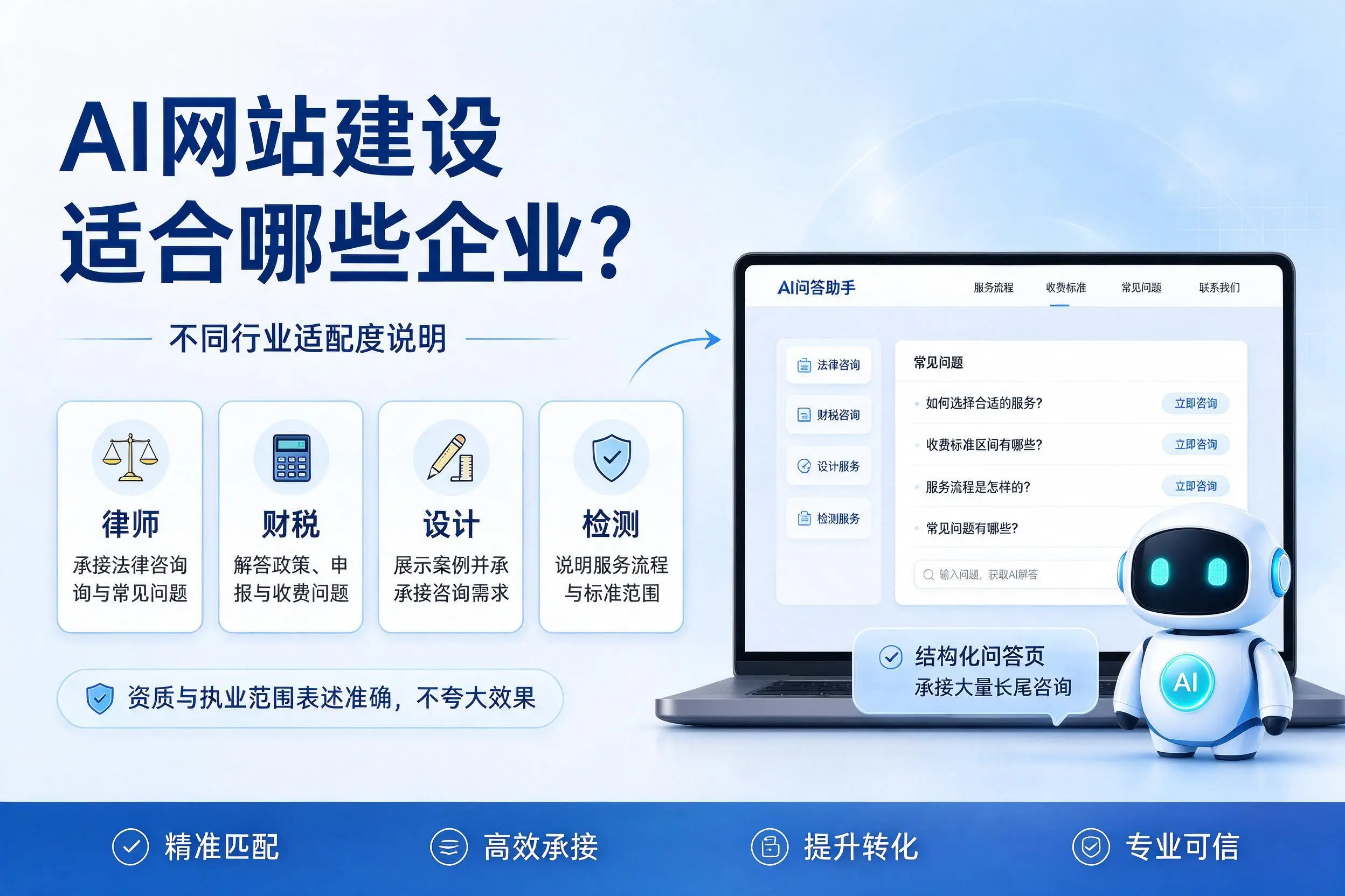 AI网站建设适合哪些企业？阿里不同行业适配度说明