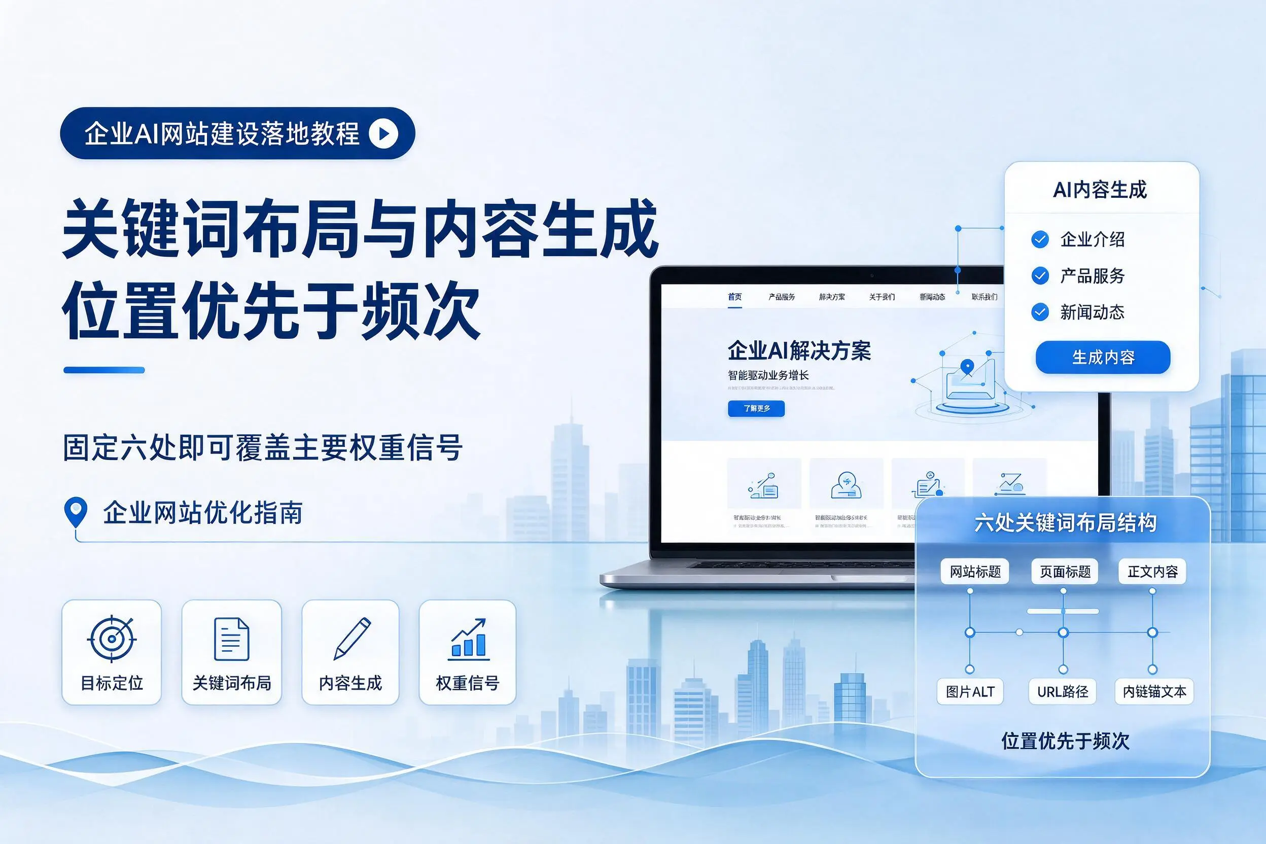 阿里企业AI网站建设落地教程：关键词布局与内容生成